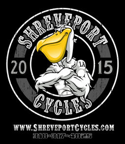 Custom T-shirt artwork for Shreveport Cycles