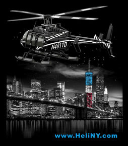 Custom T-shirt artwork for Helicopter Flight Services