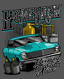 Custom T-shirt artwork for Homebrew Racing