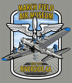 Custom T-shirt artwork for March Field Air Museum
