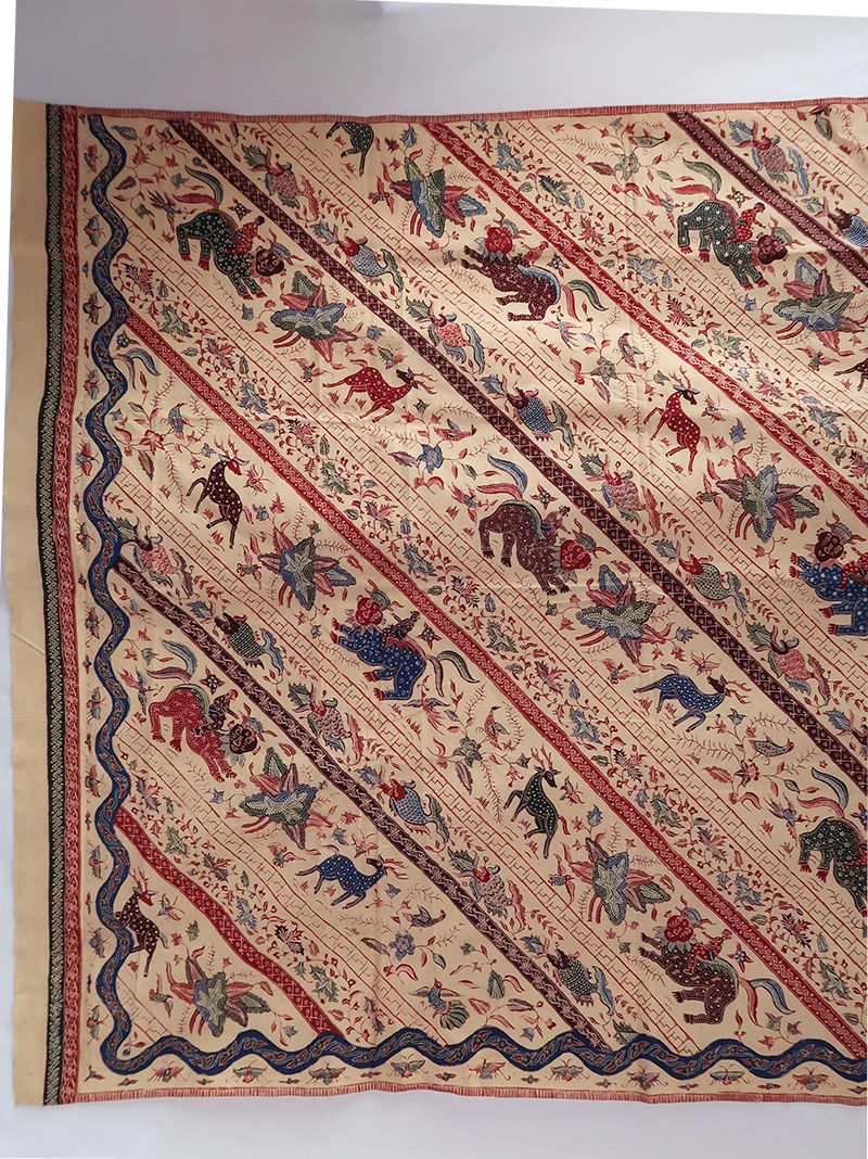 Thumbnail: Hand-drawn Batik Kain Panjang (Hip Wrap) Animal Vintage Style