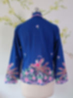Thumbnail: Size M H: Peacock in Azure Blue Kebaya