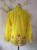 Thumbnail: Size 4XL H: Butterfly in Bright Yellow Kebaya