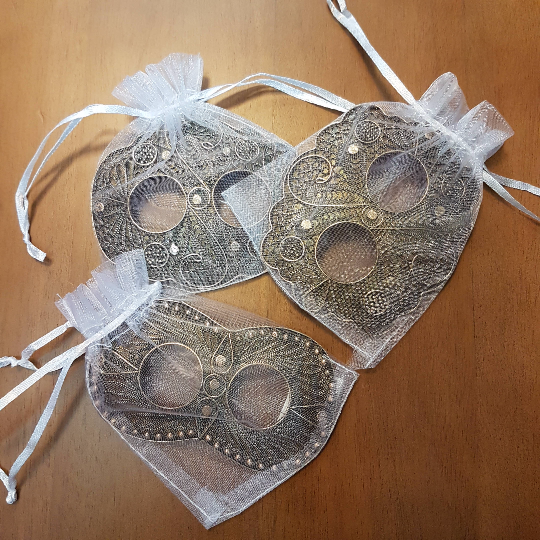 Thumbnail: Dark Copper Filigree Sarong Buckle. Design A, B, C, D