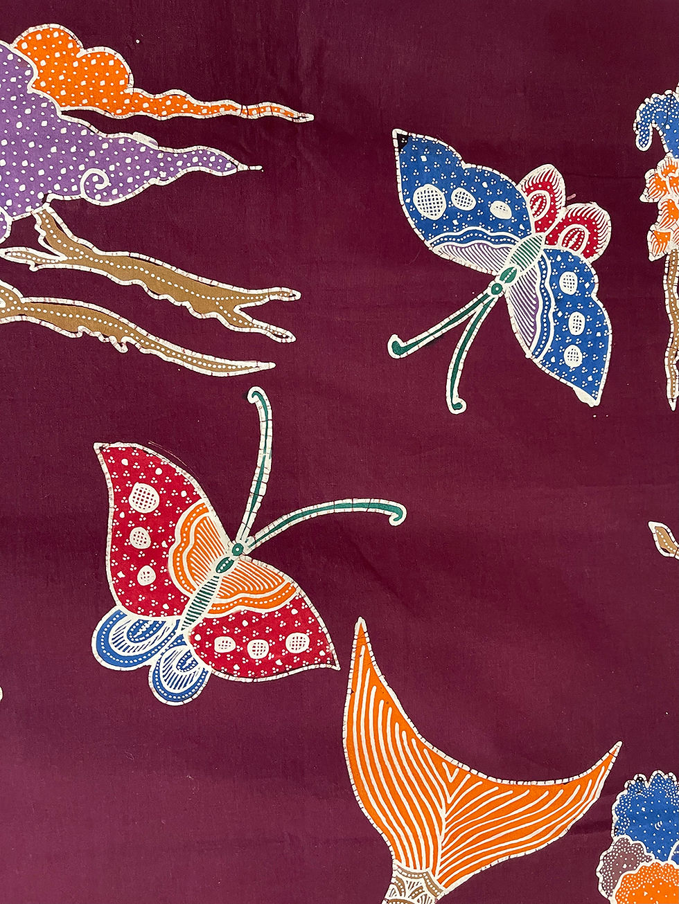 Thumbnail: Hand-drawn Batik Kain Panjang (Hip Wrap) South East Asia Mermaid