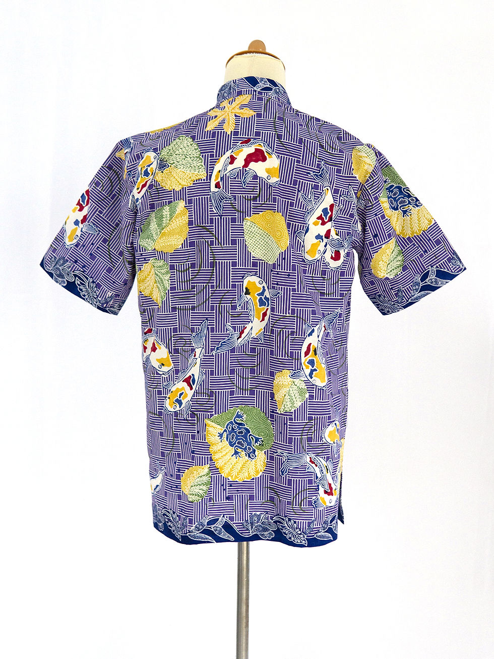 Thumbnail: SBMS: size M Koi Fish Purple on Cotton. No Lining