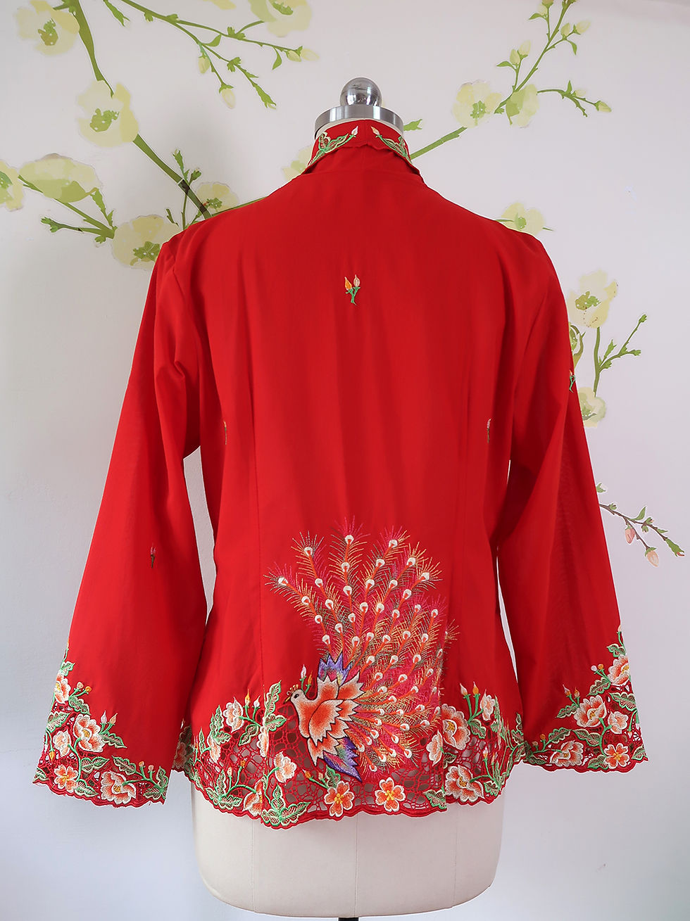 Thumbnail: Size XL H: Peacock in Red Kebaya