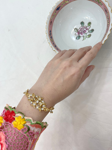 Peranakan Flower Bracelet Vintage Style littlenyonyabatik