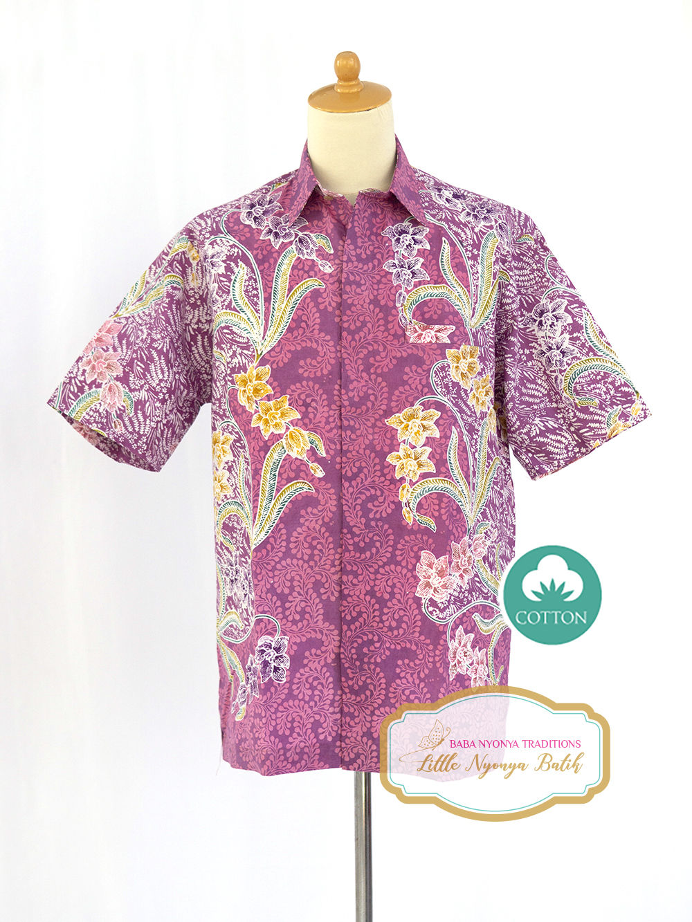 SBMS: size L Orchid Light Purple on Cotton. No Lining