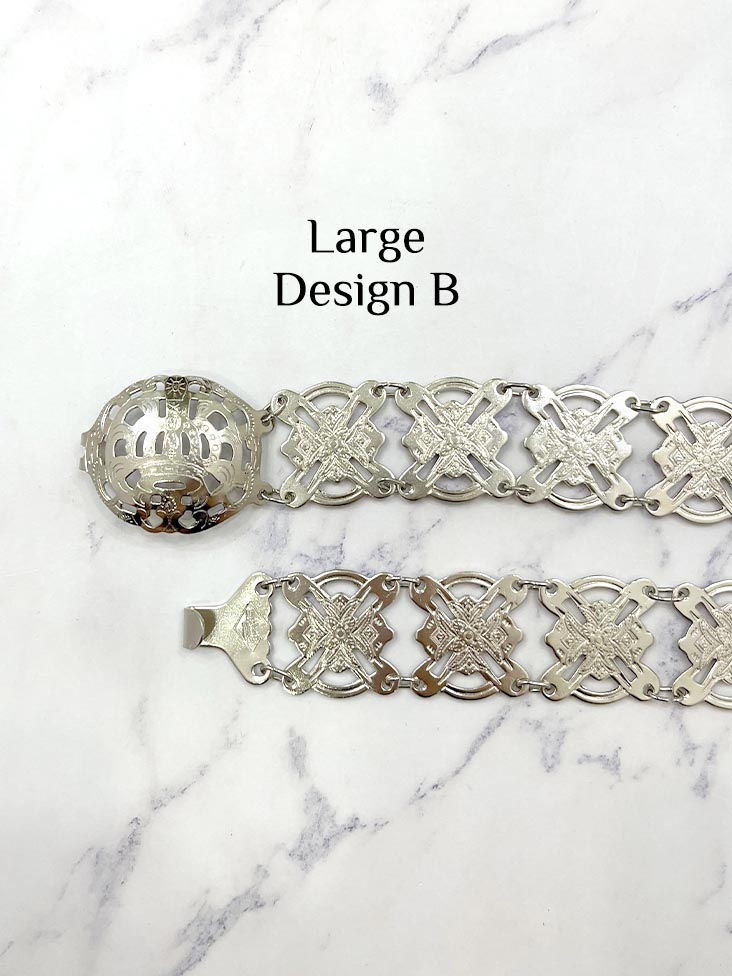 Thumbnail: Silver Belt Adjustable (Large)