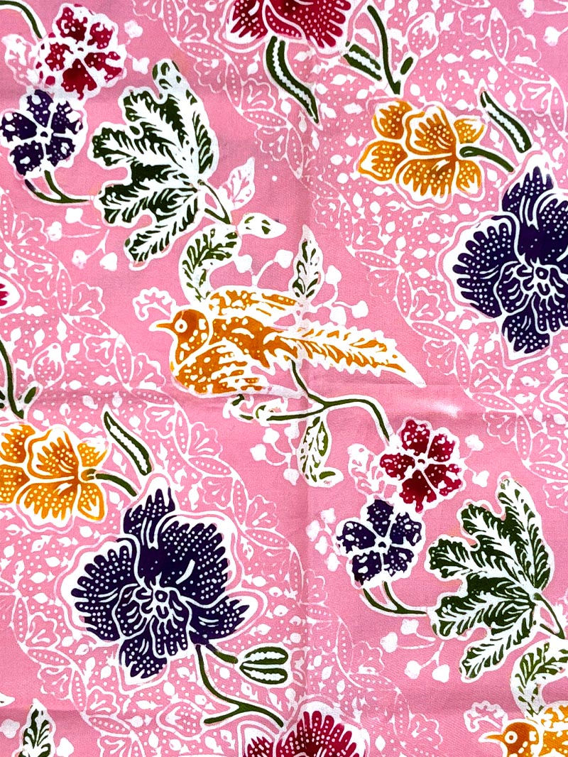 Thumbnail: Small Hankie/ Napkin Birds on Pink