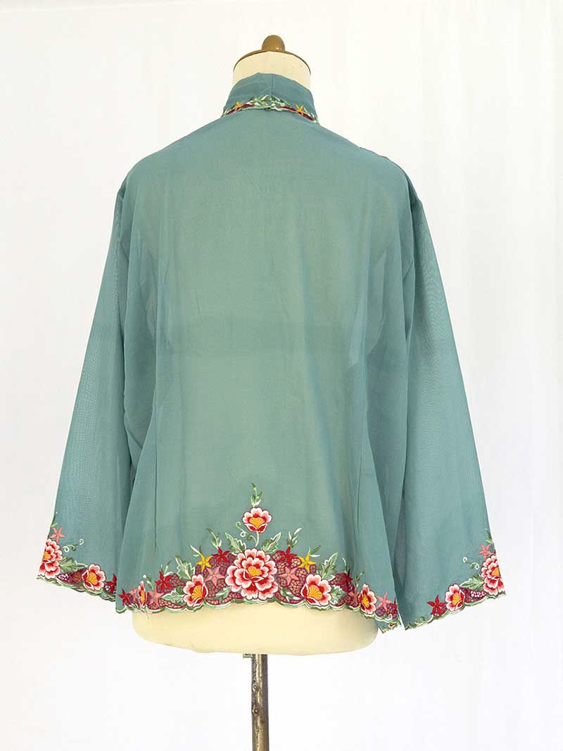 Thumbnail: Size 5XL: Butterflies on Celeste Kebaya