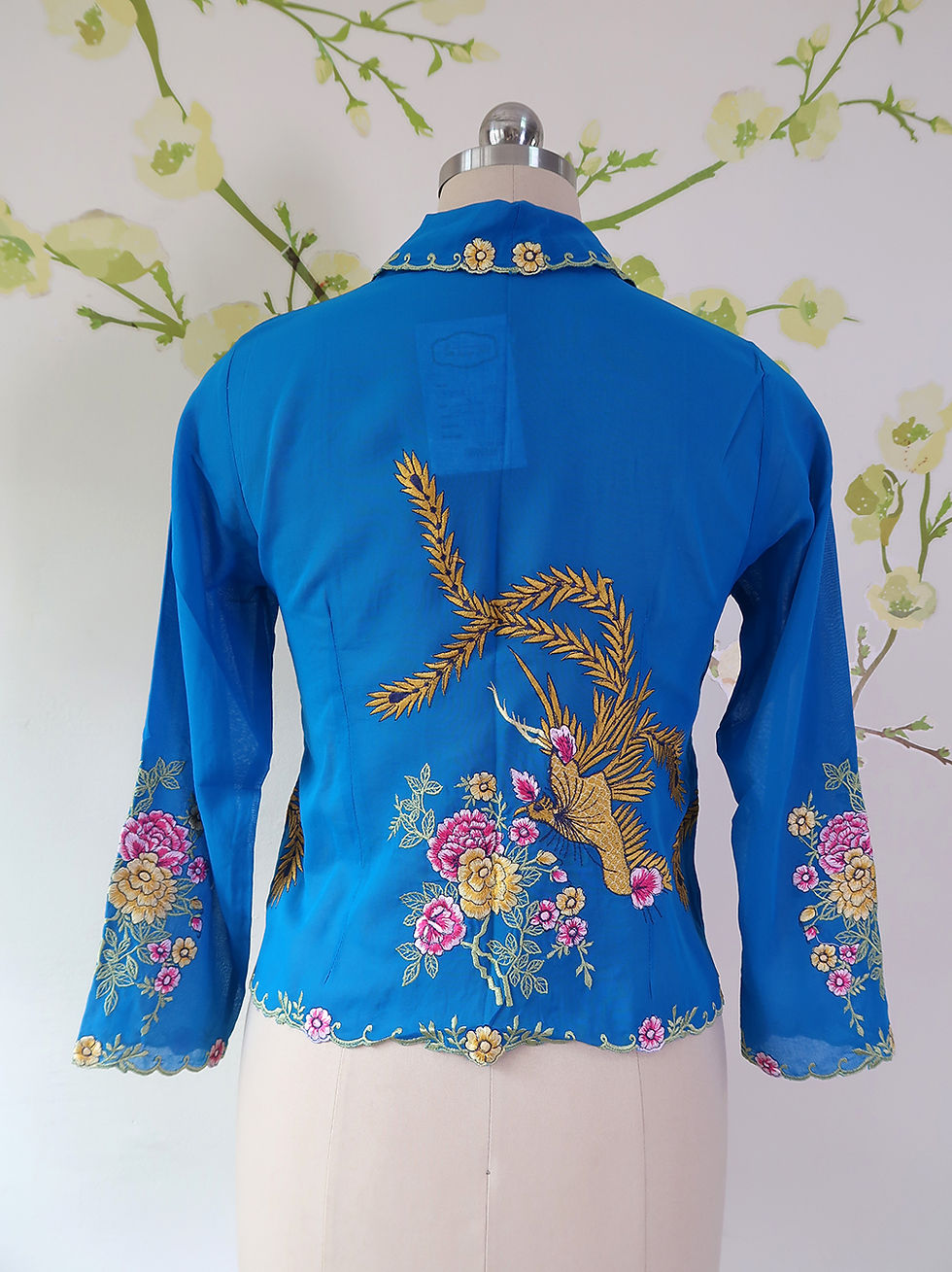Thumbnail: Size XS H: Phoenix in Blue Kebaya