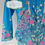 Thumbnail: Size S H: Peacock in Azure Blue Kebaya