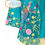 Thumbnail: Size S 3/4 Sleeve Kebaya with camisole Peacock Sky Blue