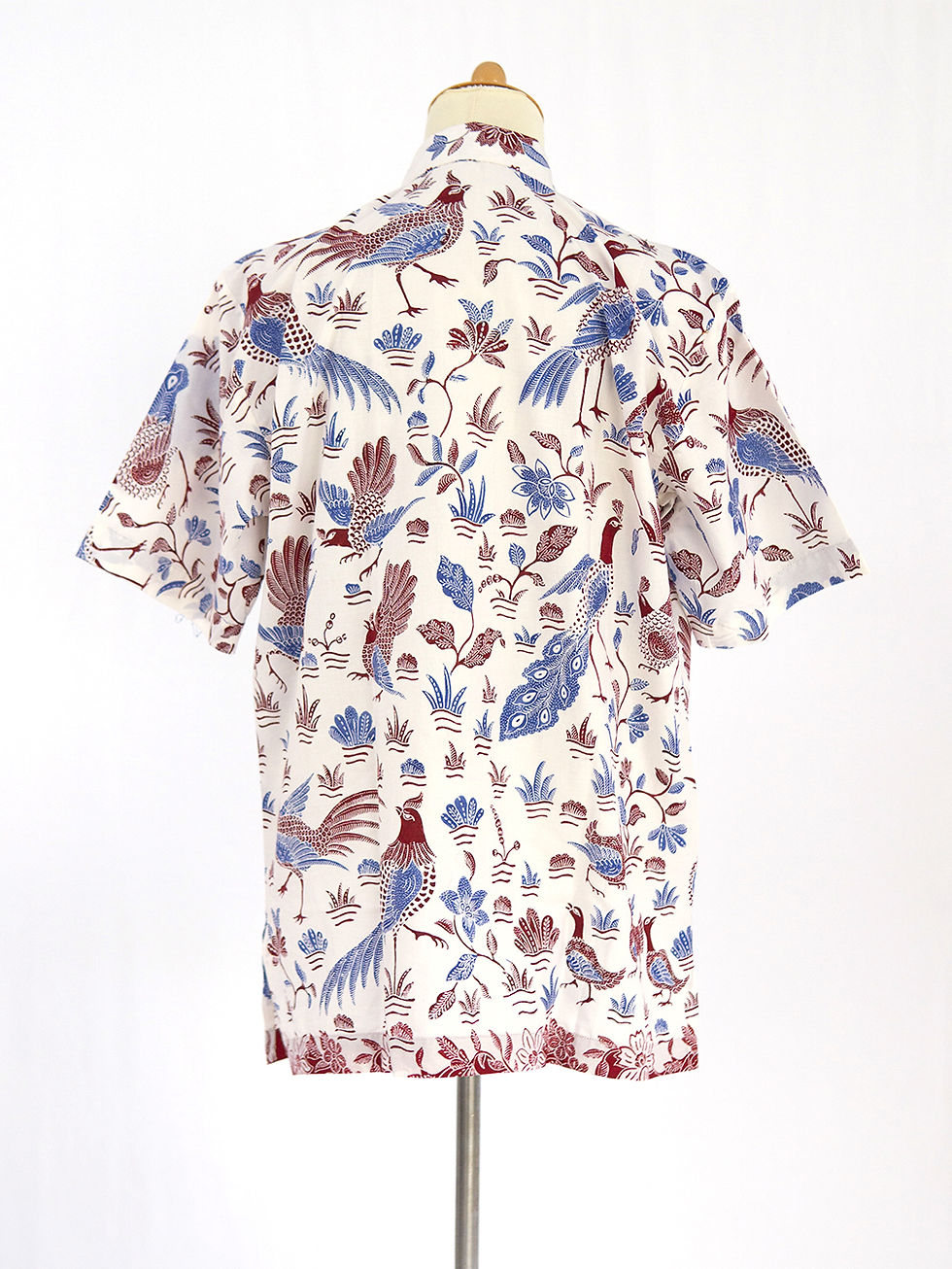 Thumbnail: SBMS: size L Pheasant Bird White on Cotton. No lining