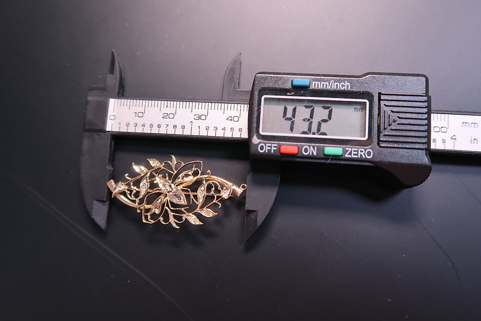 Thumbnail: Vintage: Kerosang Butterfly 9k Gold