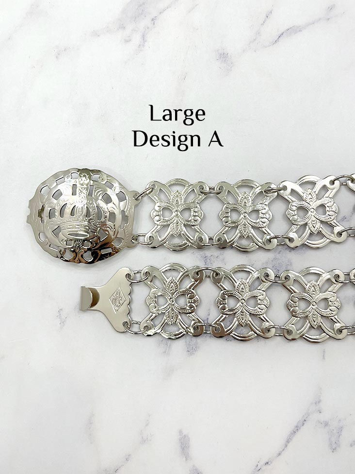 Thumbnail: Silver Belt Adjustable (Large)