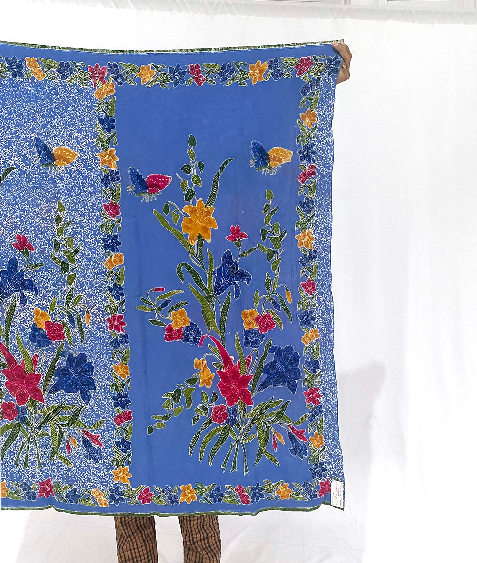 Thumbnail: Rayon Sarong Butterfly Blue