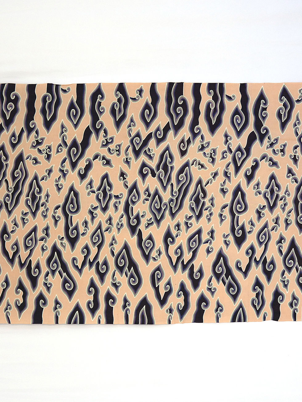 Thumbnail: Hand-drawn Batik Cloud on Salmon Cotton