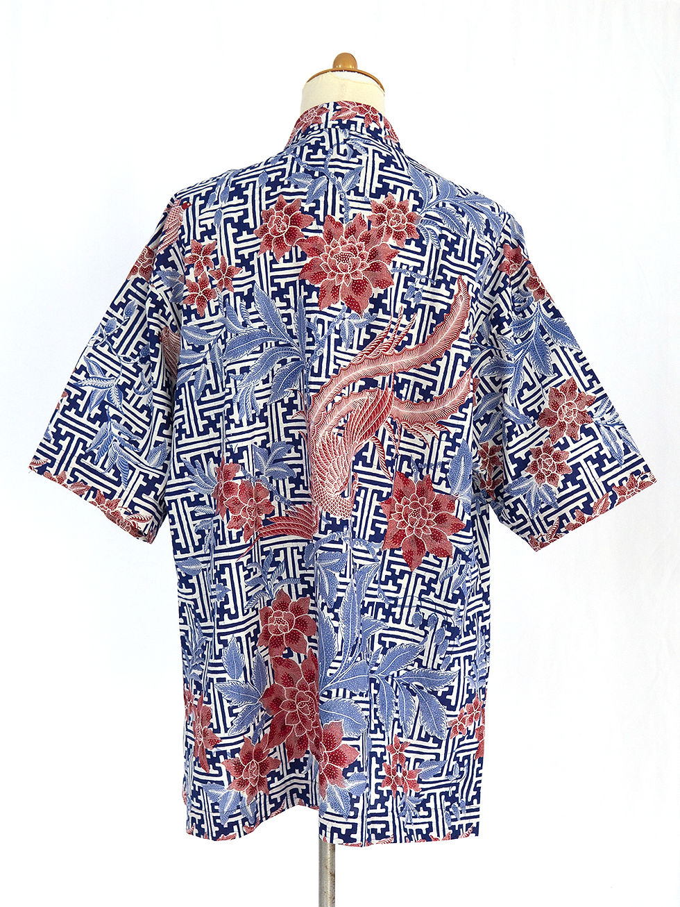 Thumbnail: SBMS: size 3XL Phoenix Banji Blue on Cotton. No lining