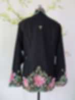 Thumbnail: Size 7XL H: Orchid Cattleya in Black Kebaya