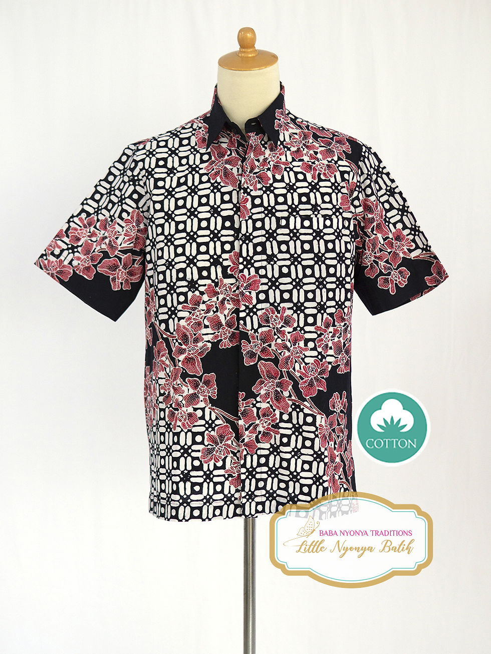 Thumbnail: SBMS: size M Orchid Black on Cotton. No Lining