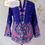 Thumbnail: Size L H: Peacock in Royal Purple Kebaya