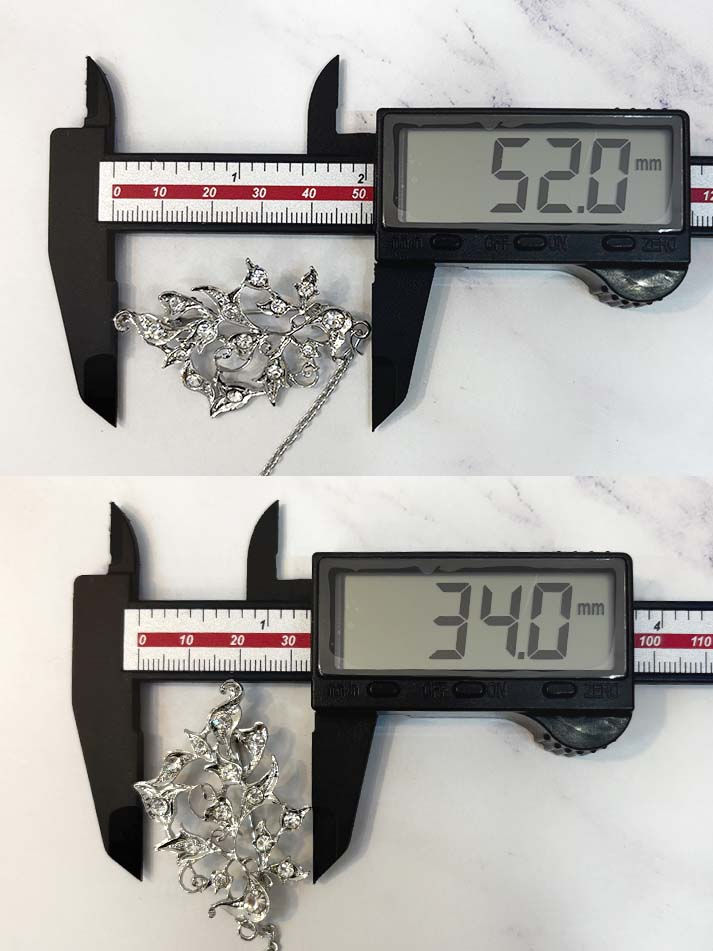 Thumbnail: Kerosang Vintage Style Leaf (Silver)