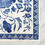Thumbnail: Extra Large Hankie/ Napkin Butterflies (C) on Blue-White