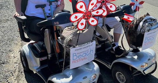 Scooters at the Canada Day parade.