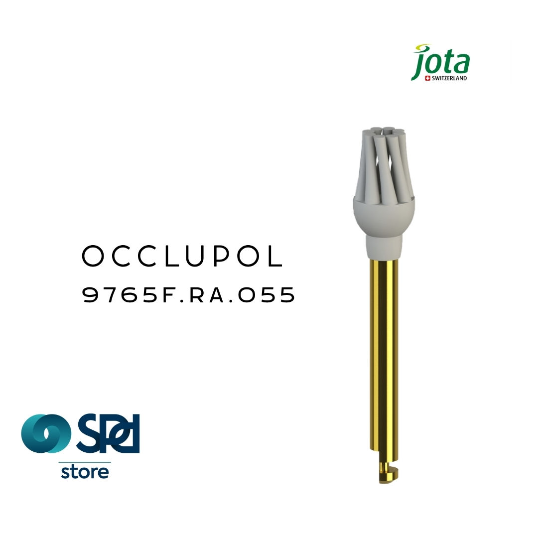 Polidor diamantado Jota Occlupol Cinza 9765F Passo 2.