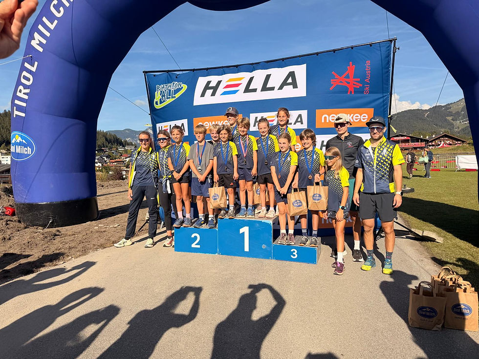Alle Teilnehmerinnen und Teilnehmer des Ski-Club Seefeld beim Austria Cup Biathlon 2026 in Seefeld