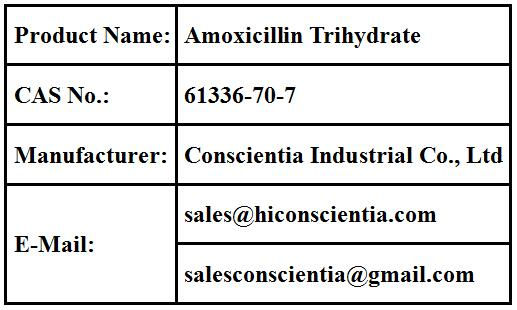 product information of Amoxicillin Trihydrate CAS 61336-70-7