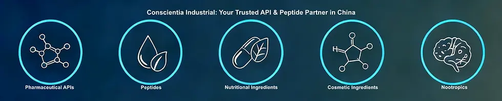 Conscientia Industrial is pharmaceutical APIs manufacturer & supplier in China. Our products are manufactured under GMP and ISO guidelines and conform to USP / BP/ EP / JP / CP.