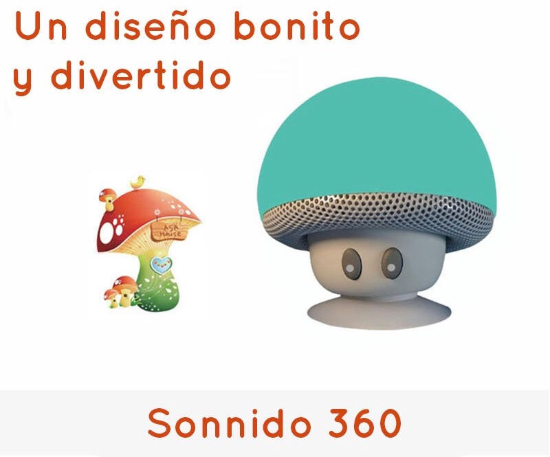 Thumbnail: Mini Bocina Hongo Portátil
