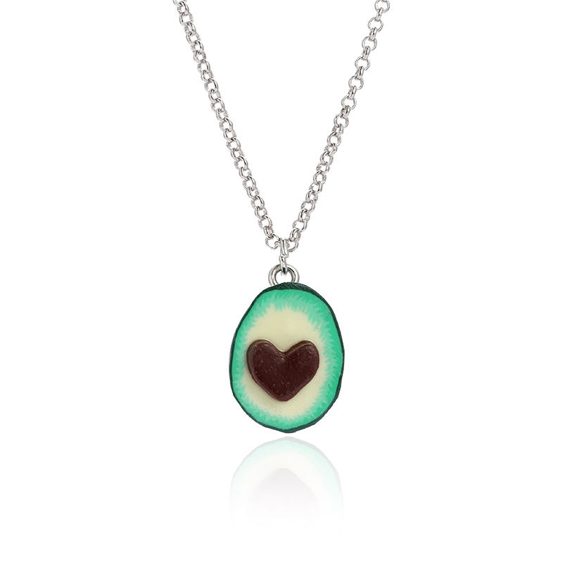 Thumbnail: Juego de 2 Collares Corazón de Aguacate