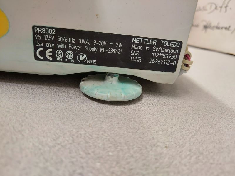 Thumbnail: Mettler PR8002 Precision Top Loading Balance 8100g@0.01g 8100.00g