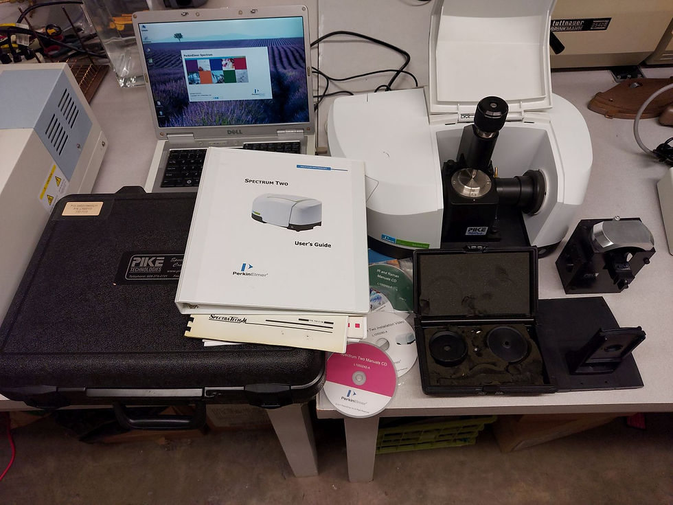 Perkin Elmer Spectrum Two FT-IR Spectrometer, SW w/Many Libraries, & Accessories