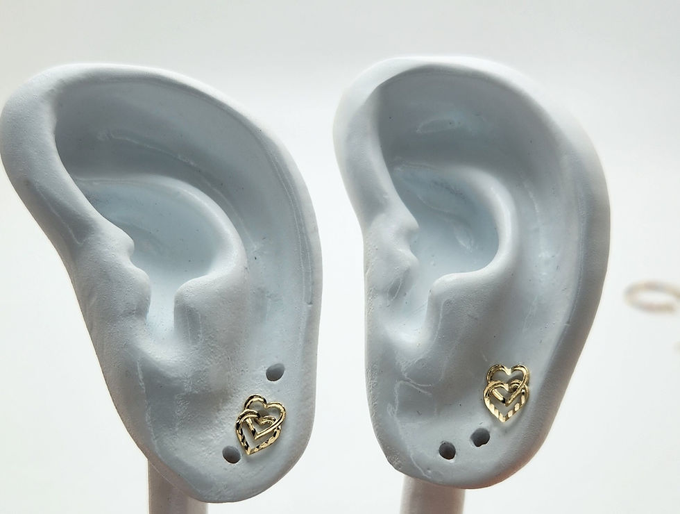 Miniatura: 14K item 192 Earrings stud Heart
