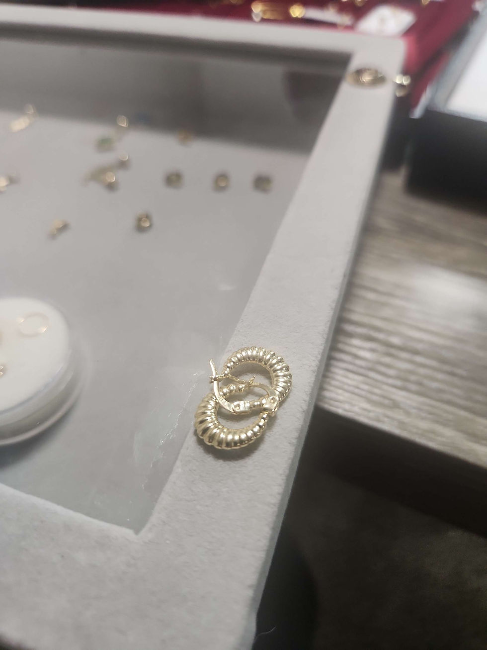 Miniatura: 14K Hoops and Pendant