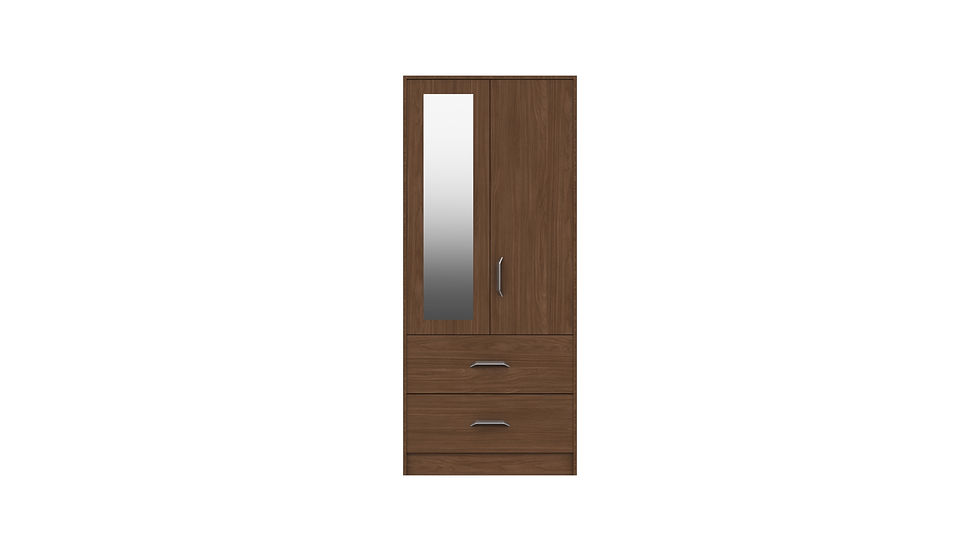 Thumbnail: MARLOW RANGE  2 DOOR COMBI WARDROBE WITH MIRROR