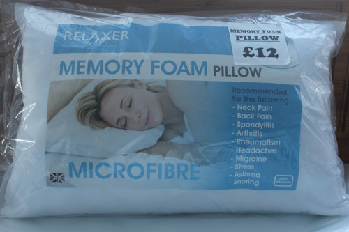 killarney linen memory foam pillow