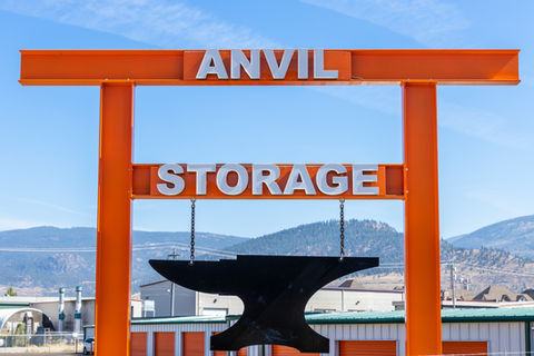 Anvil Storage logo and brand sign