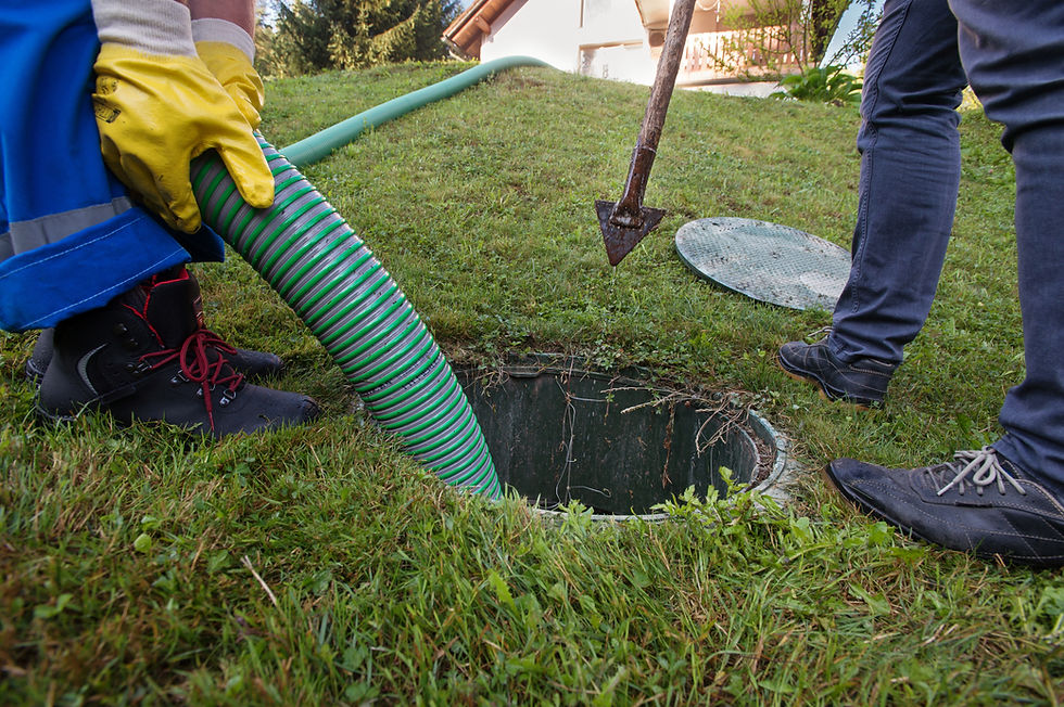 Cleaning household septic tank