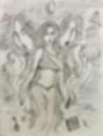 Hecate drawn by Visual Arts major, Yalianis Martinez Diaz