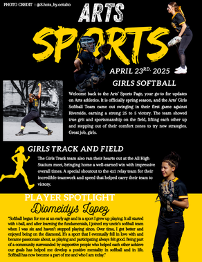 Softball and track arts sports