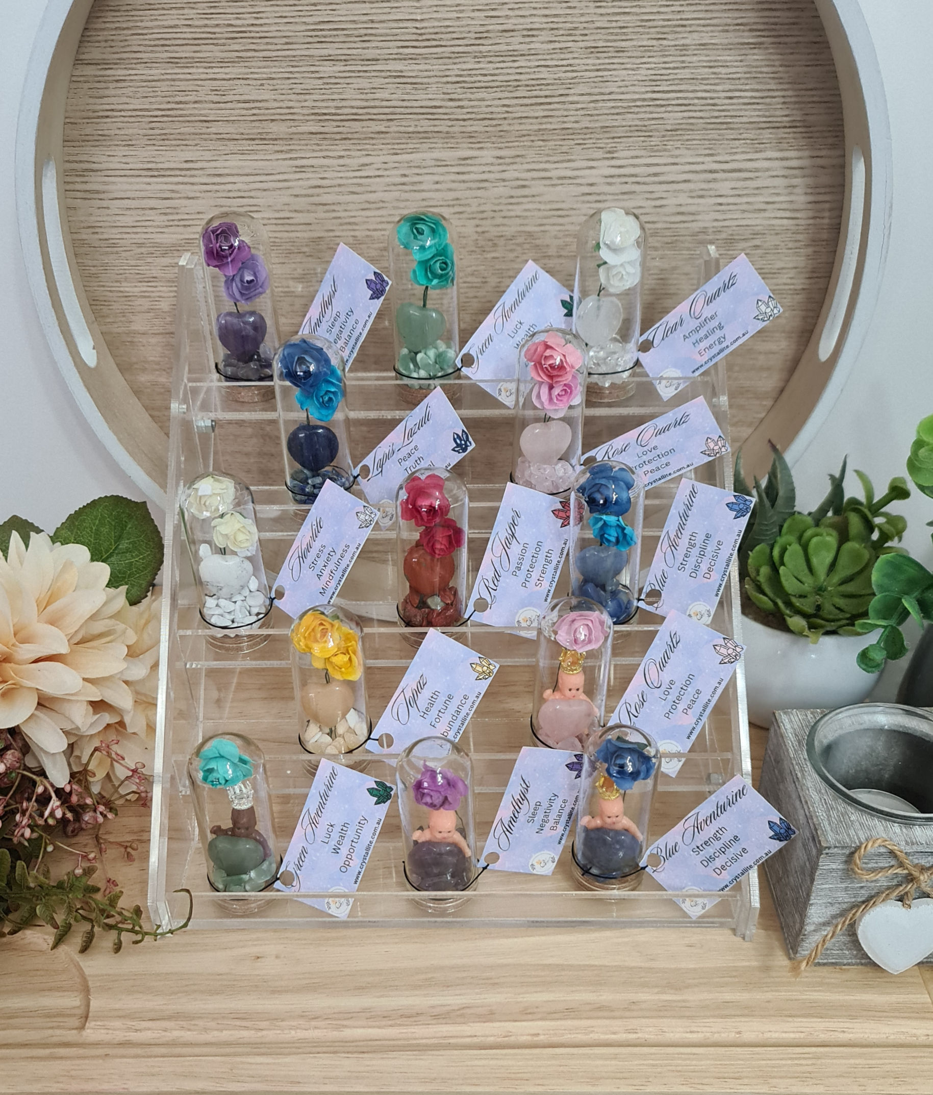 Made Crystal Infused Energy Domes