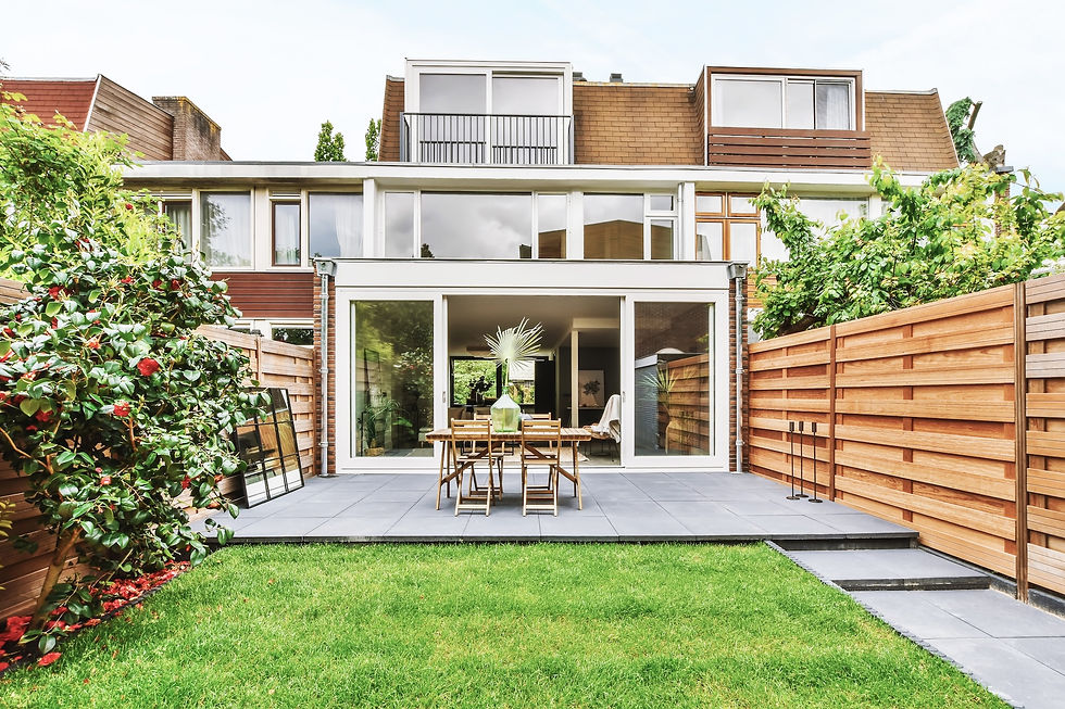 Villa entre Namur et Mettet avec des châssis PVC.