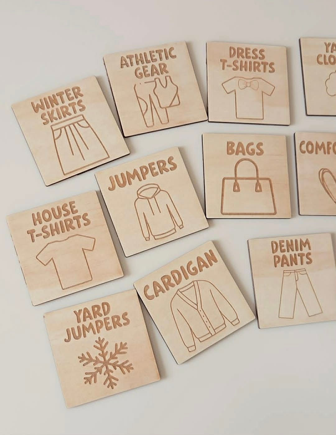 Sqaure Clothing Tags